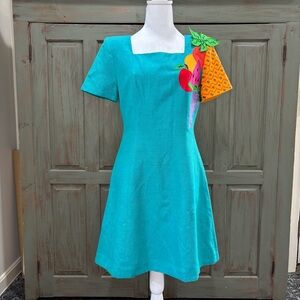 Vintage Deborah Laws Mini Dress Embroidery 8